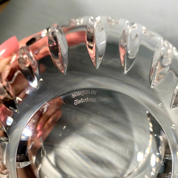 Beautiful Vintage Marquis by Waterford Heavy Lead Crystal 4 Inch Bowl - Picture 7 of 7